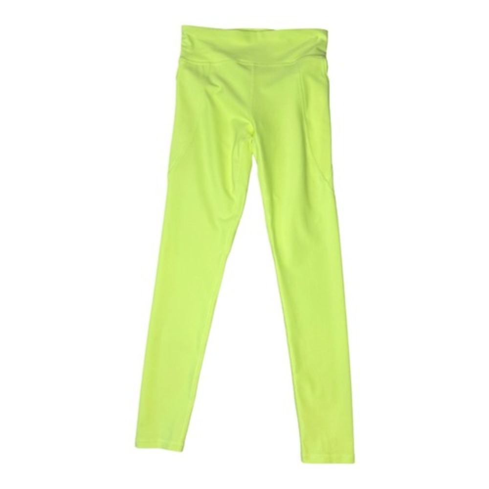 Old Navy Active Girls Neon Lime Green Elevate Powersoft Leggings L 10-12 NWT